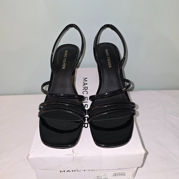 Marc Fisher mf Nalina Heeled Sandal in Black, Size 8M - Picture 2 of 9